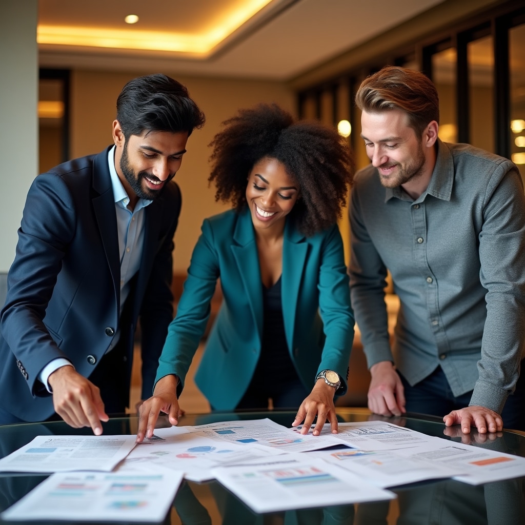 Team multiculturale in riunione professionale